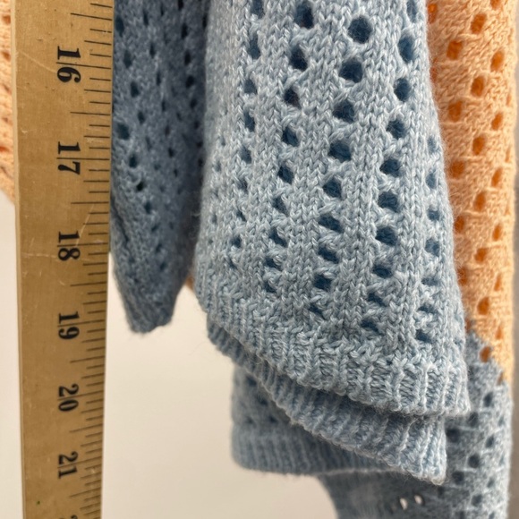 Sunset Beach Bohemian Crochet Knit Dress striped maxi by trendy threads Sz S - Picture 10 of 11